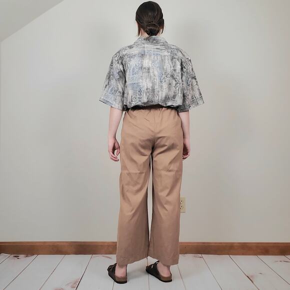 Batik Bay Silk Hawaiian Shirt Olive Cream Medium - Picture 5 of 11